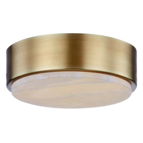 Alora Lighting Alan Pepin Blanco Vintage Brass LED Flushmount Light