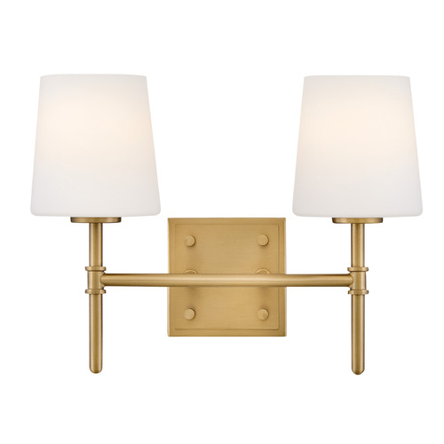 Hinkley Saunders Lacquered Brass LED Bathroom Light