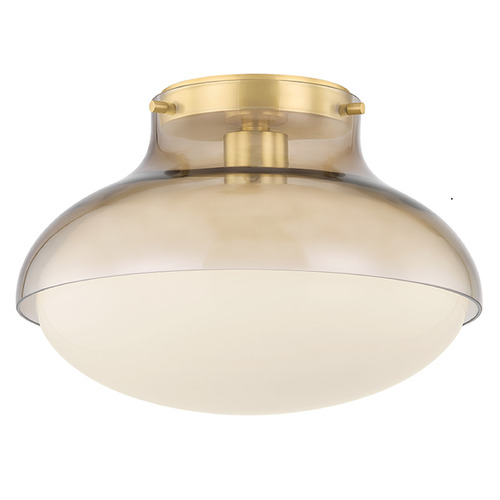 Mitzi by Hudson Valley Mitzi By Hudson Valley Mitzi Gianna Aged Brass Flushmount Light H1061501-AGB