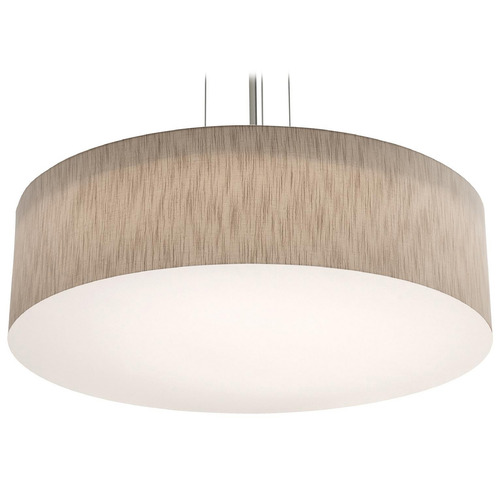 Afx Lighting Anton Black LED Pendant Light with Drum Shade
