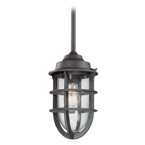 Seeded Glass Outdoor Hanging Light Nautical Rust Troy Lighting Troy Lighting Seeded Glass Outdoor Hanging Light Nautical Rust F1862nr