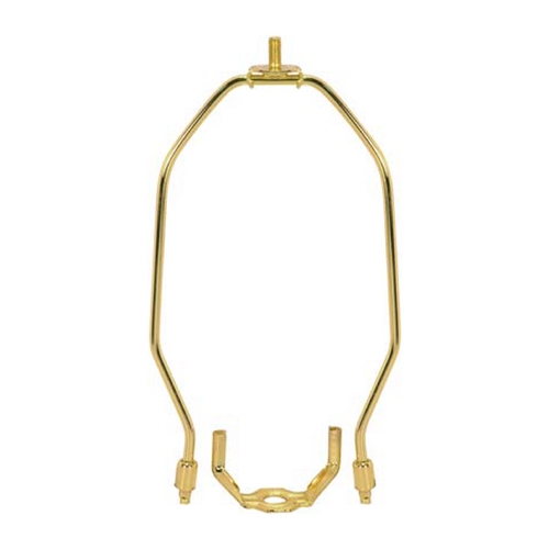 Light Duty Harp for Table and Floor Lamps - 11 Inches in Brass by Satco Lighting