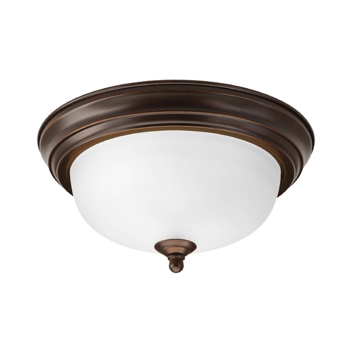 11.38-Inch Flush Mount in Antique Bronze by Progress Lighting