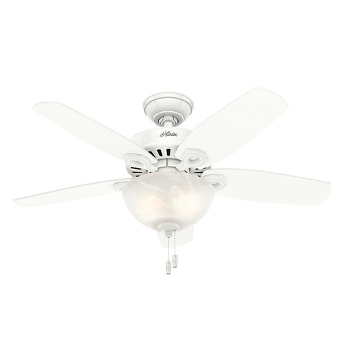 42-Inch Hunter Fan Builder Small Room Ceiling Fan in Snow White by Hunter Fan Company