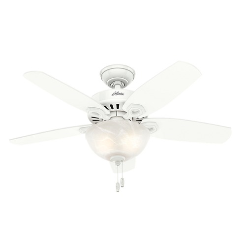 Hunter Fan Company 42-Inch Hunter Fan Builder Small Room Ceiling Fan in Snow White by Hunter Fan Company 52217