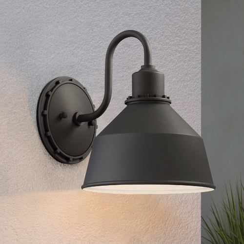 Mantiel Black Outdoor Wall Light by Minka Lavery