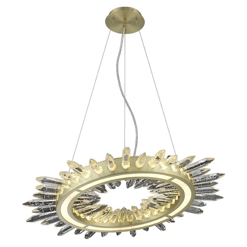 Aspen Brushed Brass LED Chandelier by Avenue Lighting