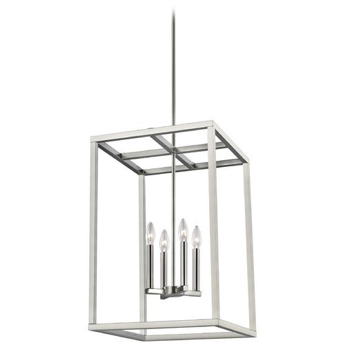 Moffet Street Brushed Nickel Pendant by Generation Lighting