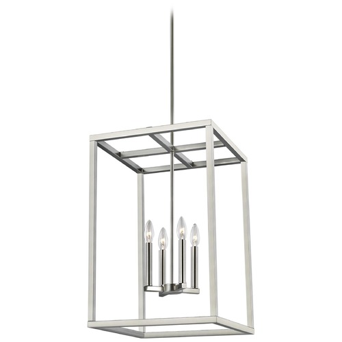 Generation Lighting Moffet Street Brushed Nickel Pendant by Generation Lighting 5134504-962