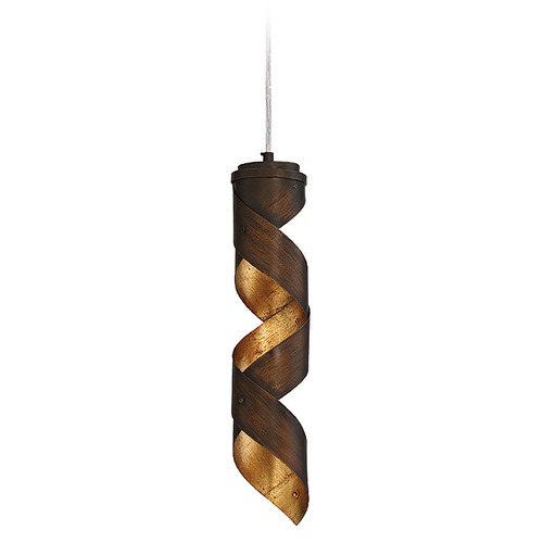 Banderia LED Pendant in Bronze & Gold by Eurofase Lighting