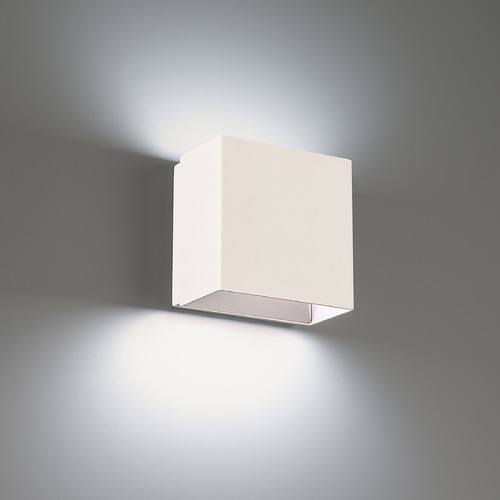 WAC Lighting Boxi 5-Inch LED Wall Sconce in White 3CCT 3500K by WAC Lighting WS-45105-35-WT