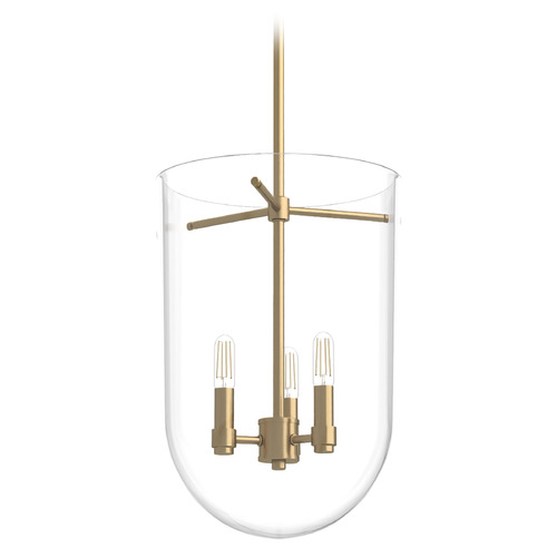 Hunter Fan Company Sacha Alturas Gold Pendant Light with Bowl / Dome Shade