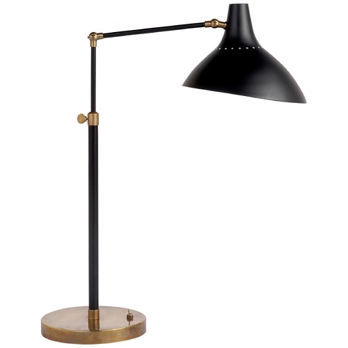 Aerin Charlton Table Lamp in Black by Visual Comfort Signature