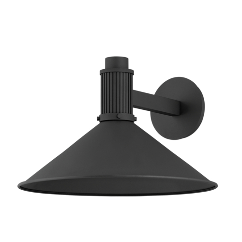 Troy Lighting Elani Textured Black LED Outdoor Wall Light
