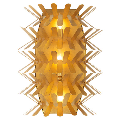 Kalco Lighting Kalco Lighting Spur Oxidized Gold Leaf Sconce 520121OL