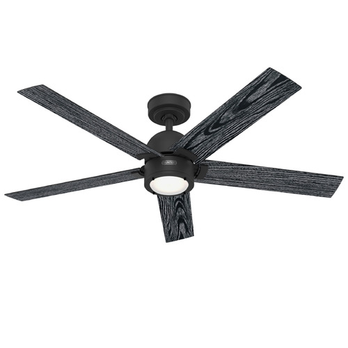 Hunter Fan Company Erling Matte Black LED Ceiling Fan with Light