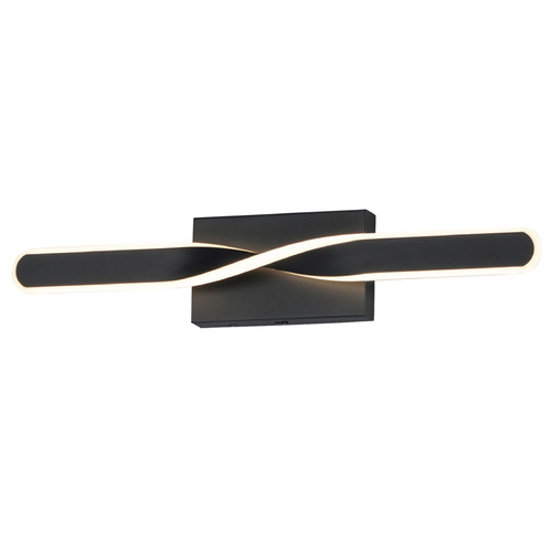 ET2 Lighting Et2 Pirouette - Bath Vanity Black LED Vertical Bathroom Light E24152-BK