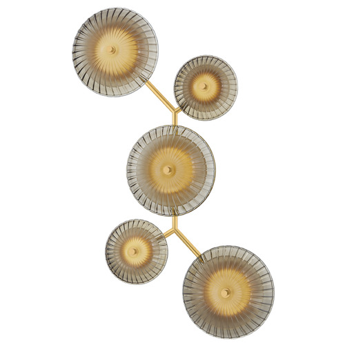 Corbett Lighting Corbett Lighting Birmingham Vintage Polished Brass LED Sconce 512-05-VPB