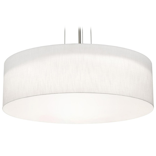 Afx Lighting Anton Black LED Pendant Light with Drum Shade