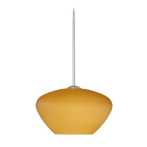 Besa Lighting Besa Lighting Peri Satin Nickel Mini-Pendant Light 1XT-541080-SN