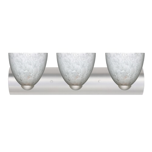 Besa Lighting Besa Lighting Sasha Satin Nickel LED Bathroom Light 3WZ-757219-LED-SN