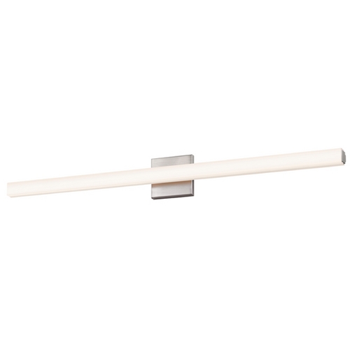 Sq-Bar Satin Nickel LED Bathroom Light by Sonneman Lighting