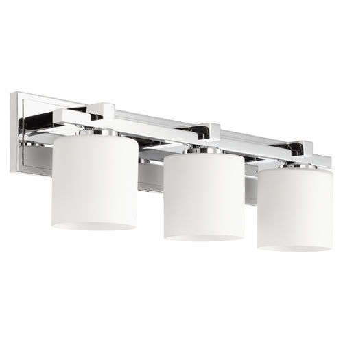 Chrome Bathroom Light by Quorum Lighting