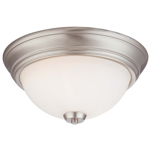 Overland Park Brushed Nickel Flushmount Light