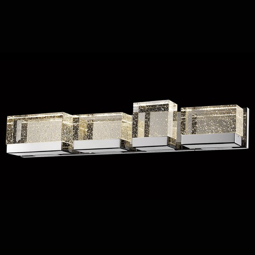 Glacier Avenue 33-Inch Polished Nickel LED Bathroom Light by Avenue Lighting