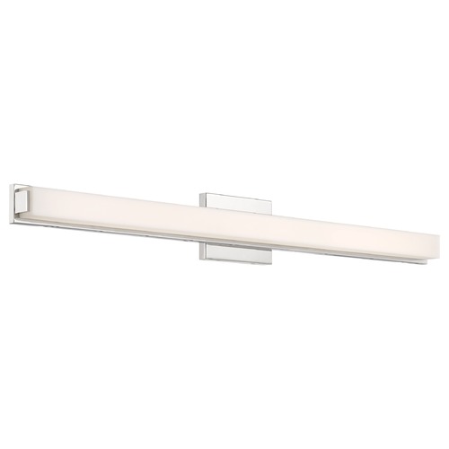 Slick Polished Nickel LED Bathroom Light by Nuvo Lighting