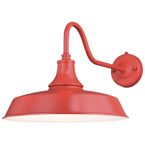 Vaxcel Lighting Dorado Red & White Barn Light