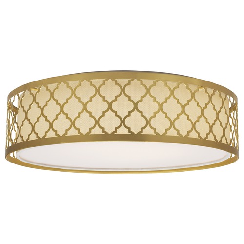 Nuvo Lighting Natural Brass LED Flush Mount by Nuvo Lighting 62/987R1