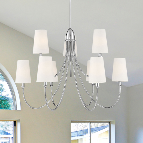 Savoy House Cameron 35-Inch Polished Nickel Chandelier by Savoy House 1-2541-9-109