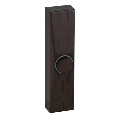 Push Button Aged Iron LED Doorbell Button by Craftmade Lighting