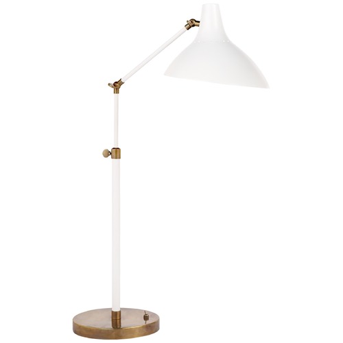 Visual Comfort Aerin Charlton Table Lamp in White by Visual Comfort ARN3006WHT