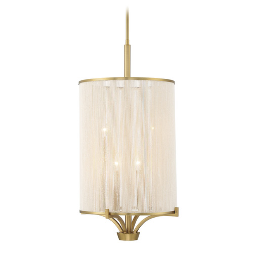 Wynwood 4-Light Chandelier in Warm Brass by Savoy House