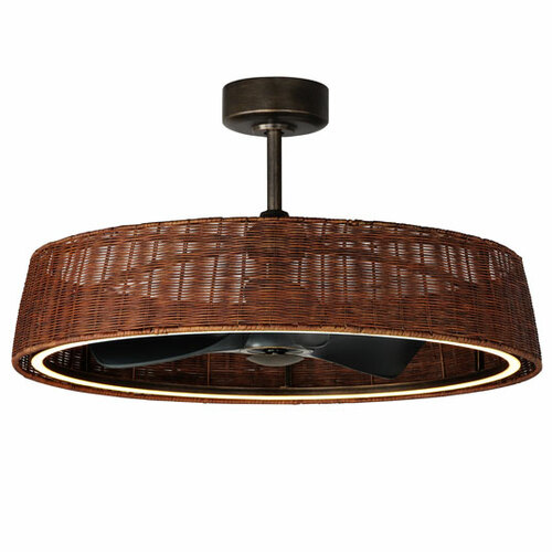 Maxim Lighting Tulum 36-Inch LED Chandelier Smart Fan in Dark Bronze by Maxim Lighting 61014RADBZ