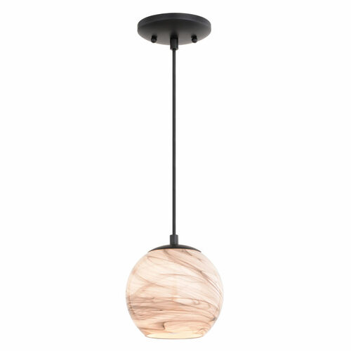 Milano Matte Black Mini-Pendant Light by Vaxcel Lighting