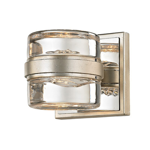 Troy Lighting Splash Silver Leaf LED Sconce