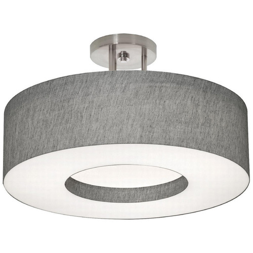 Afx Lighting Montclair Satin Nickel LED Semi-Flushmount Light