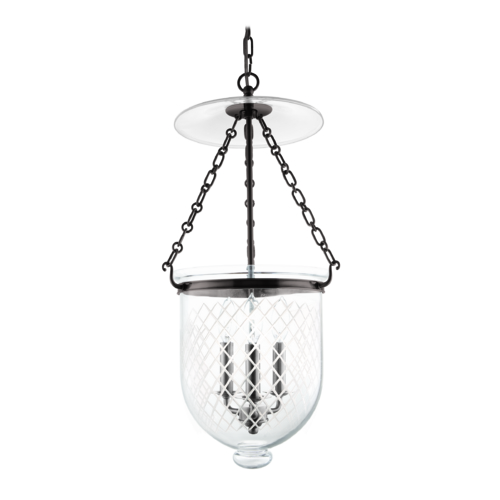 Hudson Valley Lighting Pendant Light with Clear Glass in Old Bronze Finish 254-OB-C2