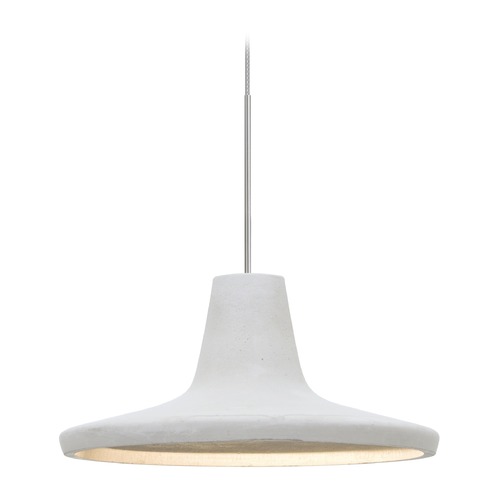 Besa Lighting Besa Lighting Modus Satin Nickel LED Mini-Pendant Light with Rlm / Warehouse Shade 1XT-MODUSWH-LED-SN