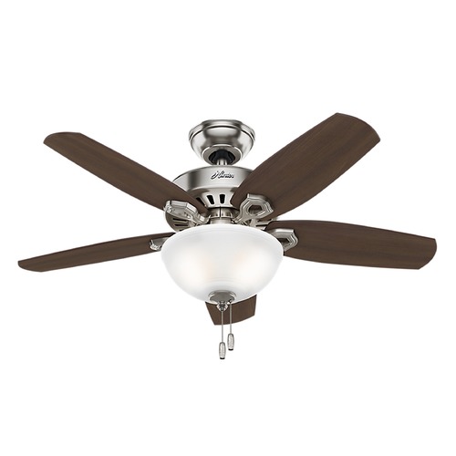 42-Inch Hunter Fan Builder Small Room Ceiling Fan in Brushed Nickel by Hunter Fan Company