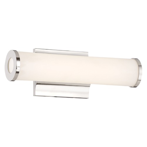 Saber Polished Nickel LED Bathroom Light by Nuvo Lighting