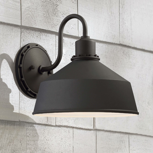 Mantiel Black Outdoor Wall Light by Minka Lavery