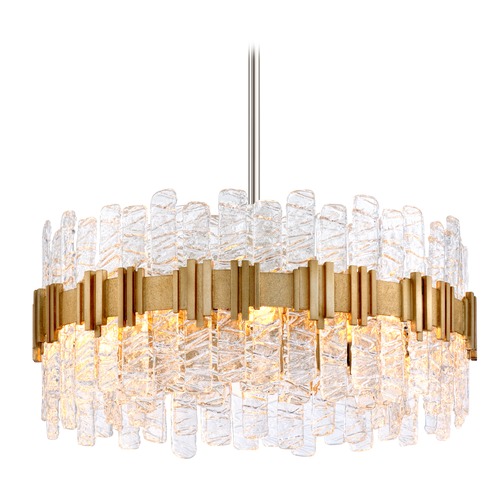 Ciro Silver Leaf Pendant by Corbett Lighting