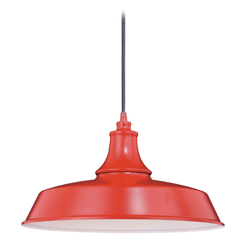 Vaxcel Lighting Dorado Red & White Barn Light