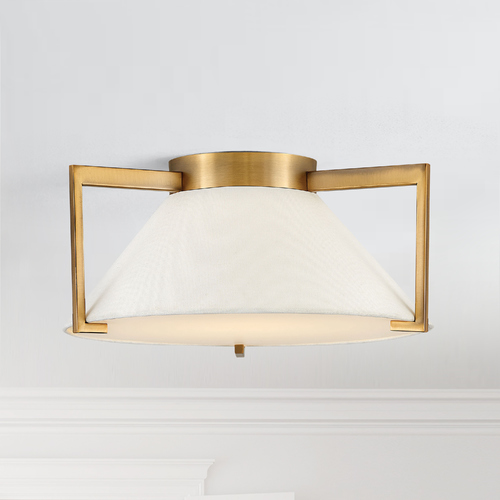 Calla 15.75-Inch Brushed Bronze LED Flush Mount by Hinkley Lighting