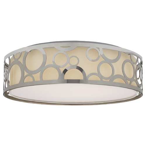 Polished Nickel LED Flush Mount by Nuvo Lighting