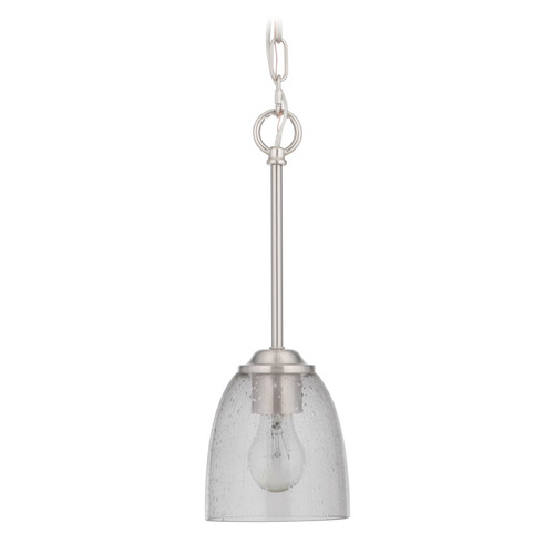 Serene Brushed Polished Nickel Mini Pendant by Craftmade Lighting